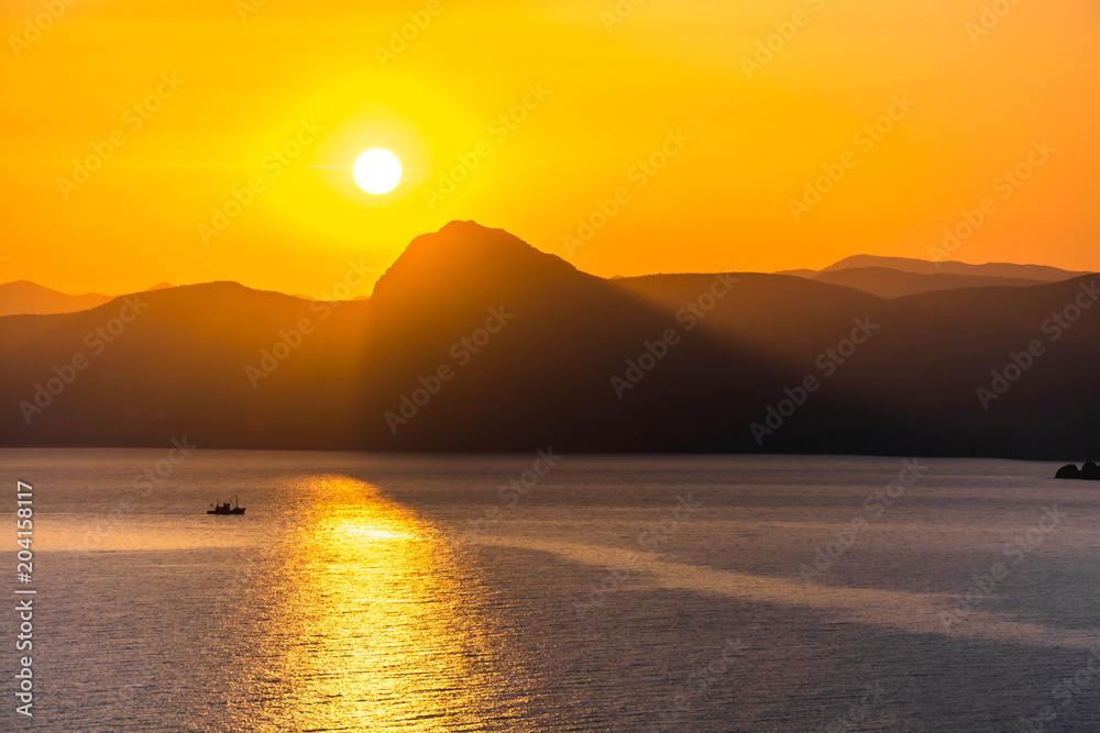 Naklejka premium Sea Sunset