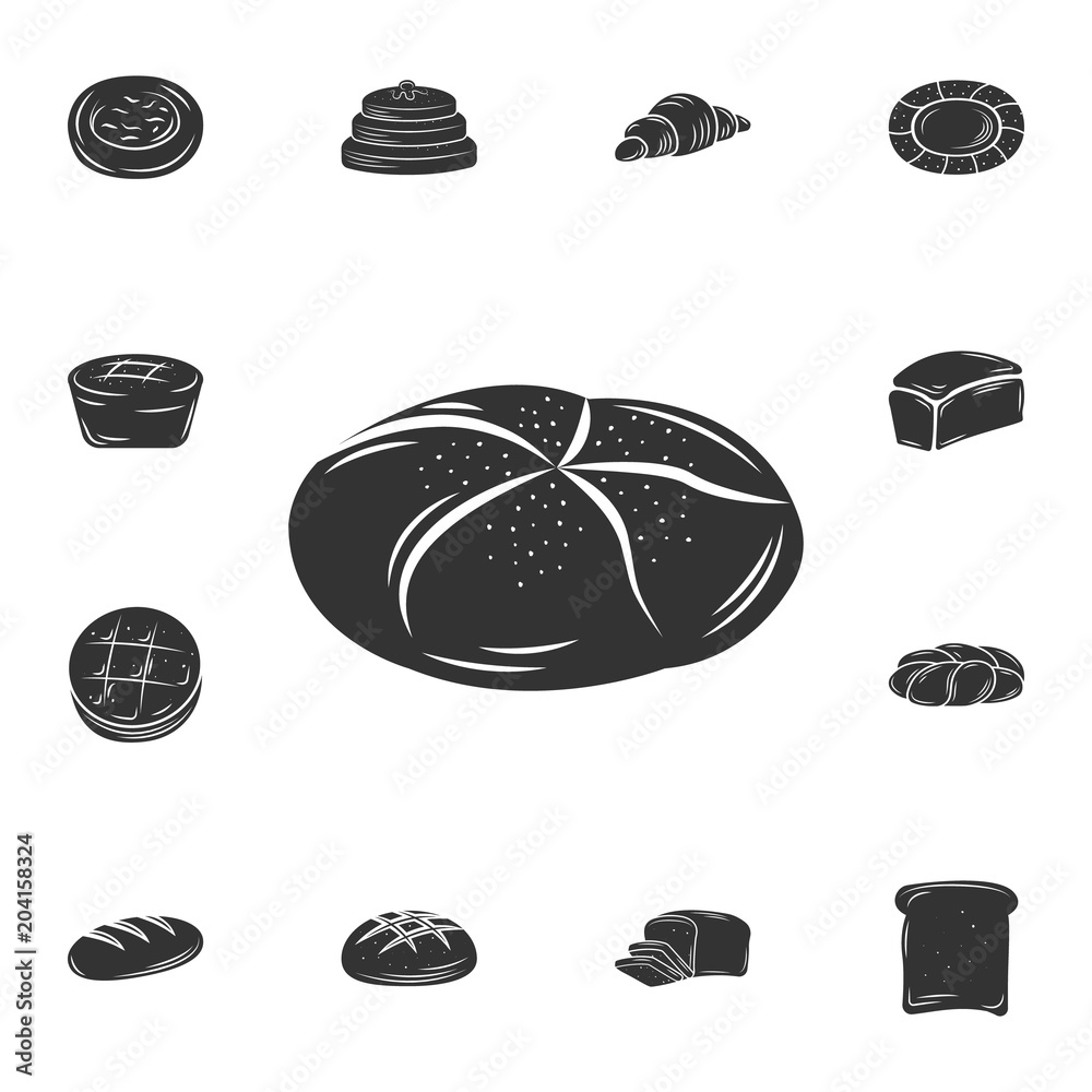 Square bread icon. Simple element illustration. Square bread symbol design  from Bakery collection set. Can be used for web and mobile