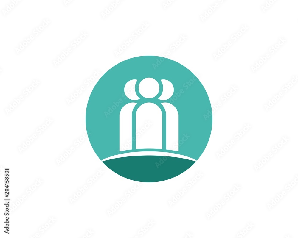 Community, network and social icon design template Community, network and social icon design template