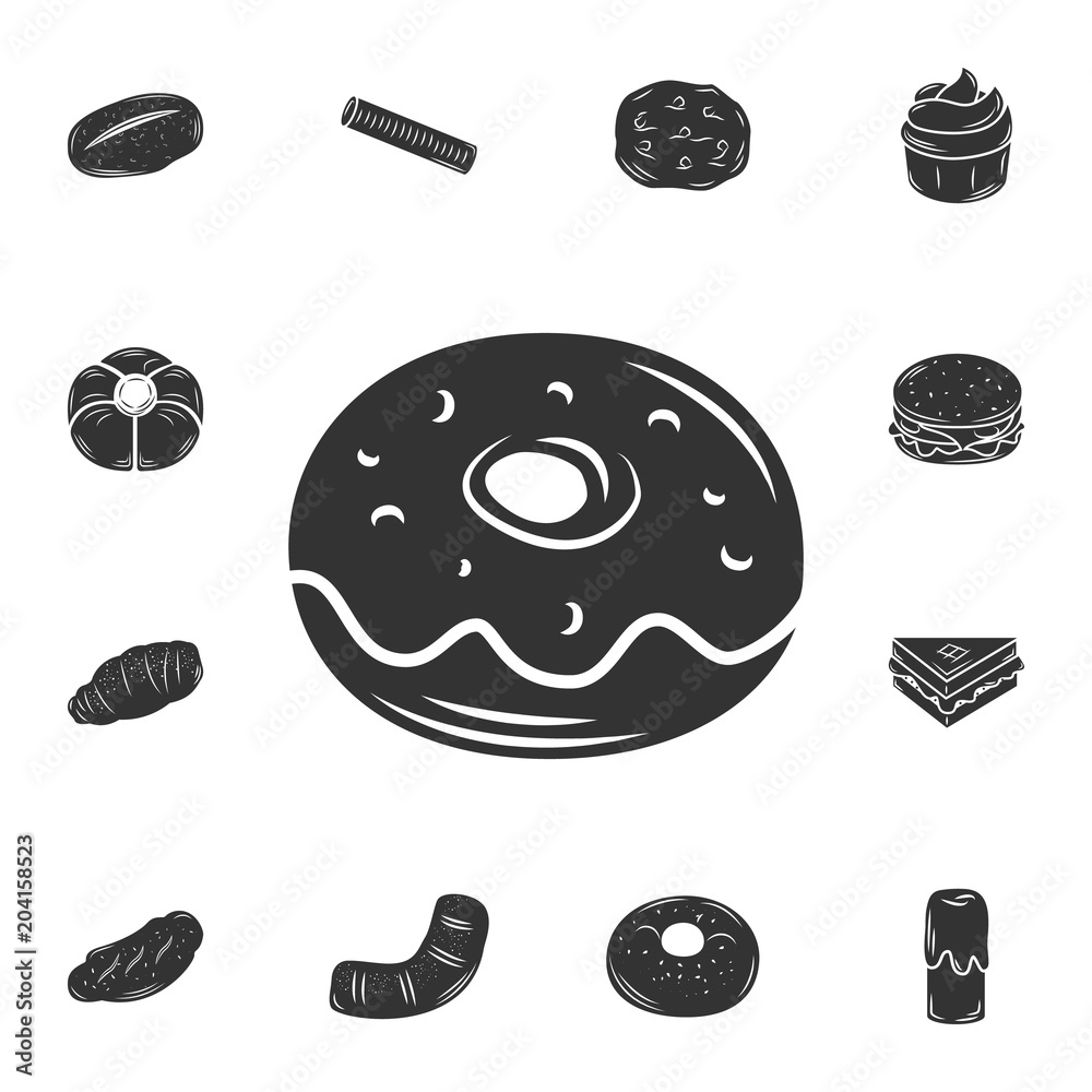 Doughnut icon. Simple element illustration. Doughnut symbol design  from Bakery collection set. Can be used for web and mobile