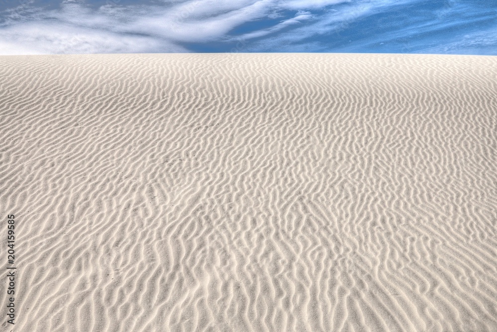 White Sands National Monument is Located in New Mexico and is One of the World's Gypsum Sand Collections White Sands National Monument is Located in New Mexico and is One of the World's Gypsum Sand Collections