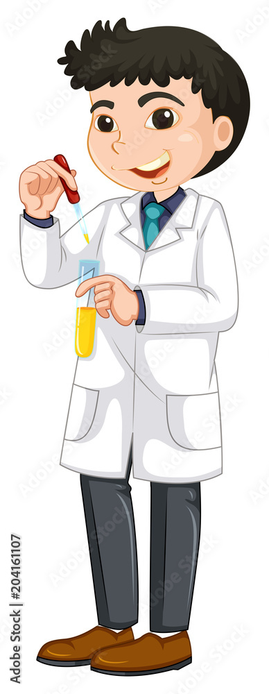 A Scientist Experiment in Test Tube A Scientist Experiment in Test Tube