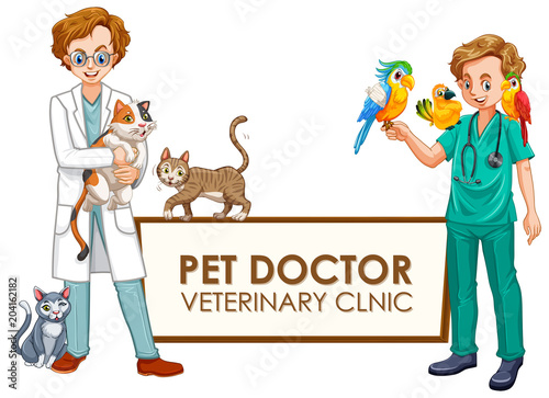 A Banner of  Veterinary Clinic