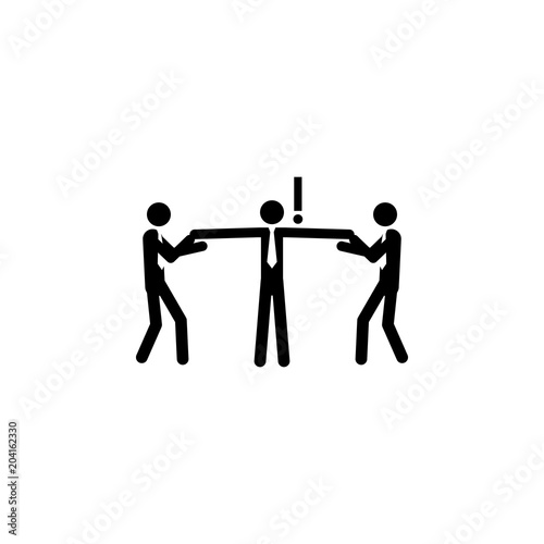 Job recruiting recruitment by employment company. Job searchers, employees, and office workers are being picked up or handpicked by a game claw on white background