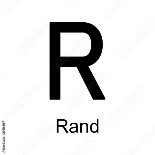 rand icon. Element of currency for mobile concept and web apps. Detailed rand icon can be used for web and mobile. Premium icon