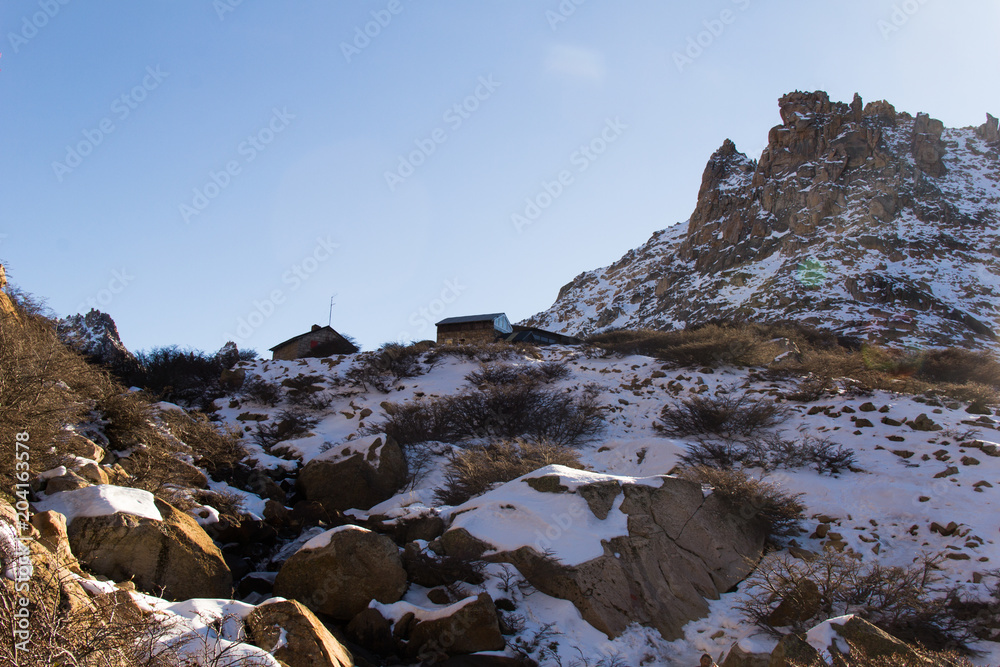 Refugio Frey Hike Mountain - with snow, in Bariloche - Argentina, Patagonia