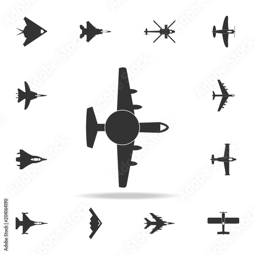 heavy military aircraft icon. Detailed set of army plane icons. Premium graphic design. One of the collection icons for websites, web design, mobile app