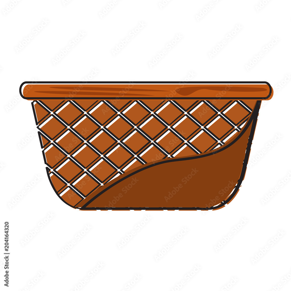Empty picnic basket icon Empty picnic basket icon
