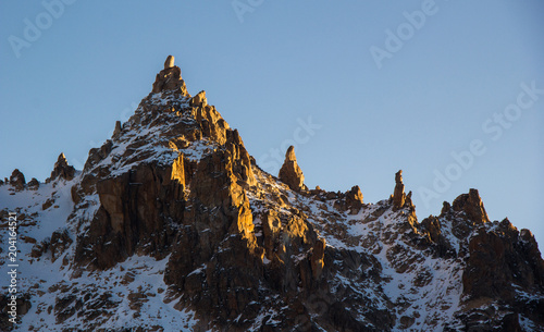 Refugio Frey Hike Mountain - with snow, in Bariloche - Argentina, Patagonia