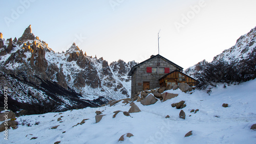 Refugio Frey Hike Mountain - with snow, in Bariloche - Argentina, Patagonia
