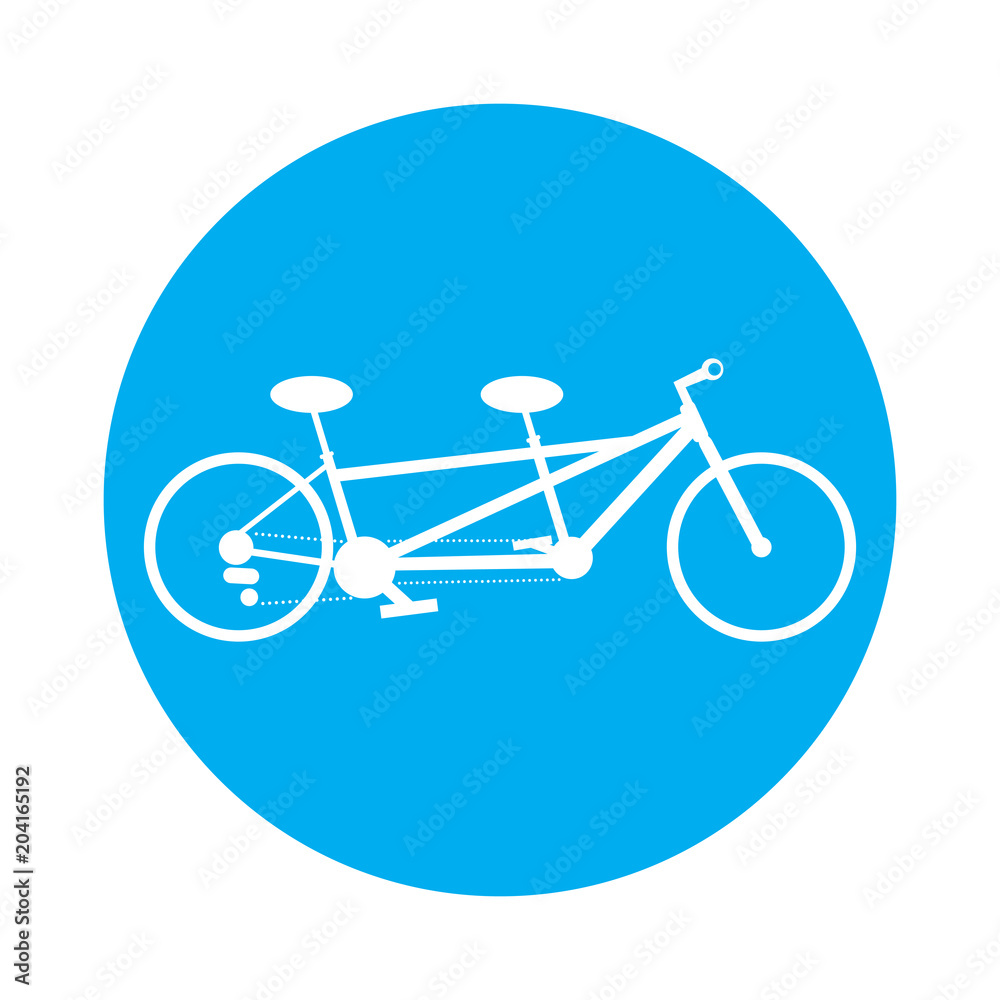 Bicycle in a label Bicycle in a label
