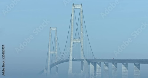 The Great Belt bridge called storebaelt in Danish, Denmark photo