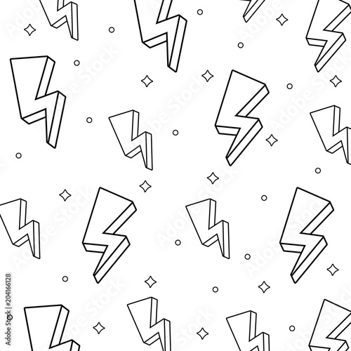 background with lightning pattern, vector illustration