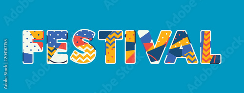 Festival Concept Word Art Illustration
