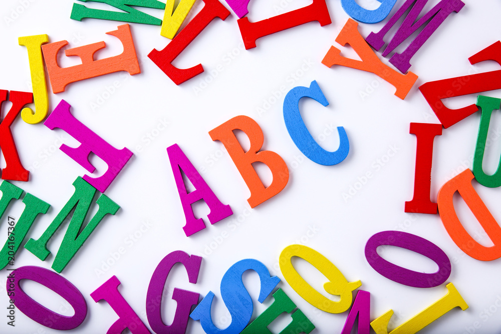 Fototapeta premium 沢山のアルファベット