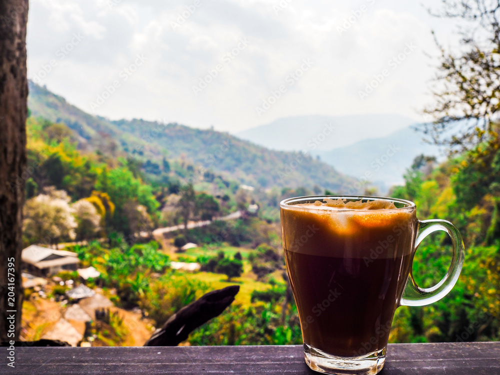 coffee time in the cafe on the mountain coffee time in the cafe on the mountain