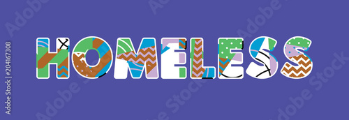 Homeless Concept Word Art Illustration