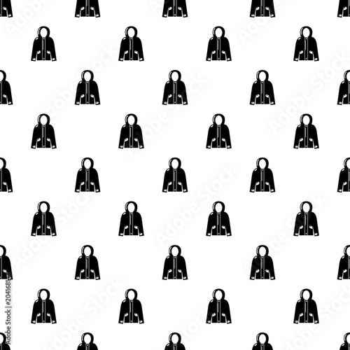 Hooded jacket pattern vector seamless