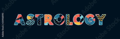 Astrology Concept Word Art Illustration