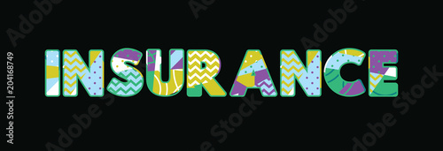 Insurance Concept Word Art Illustration