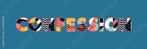Confession Concept Word Art Illustration