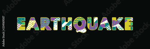 Earthquake Concept Word Art Illustration