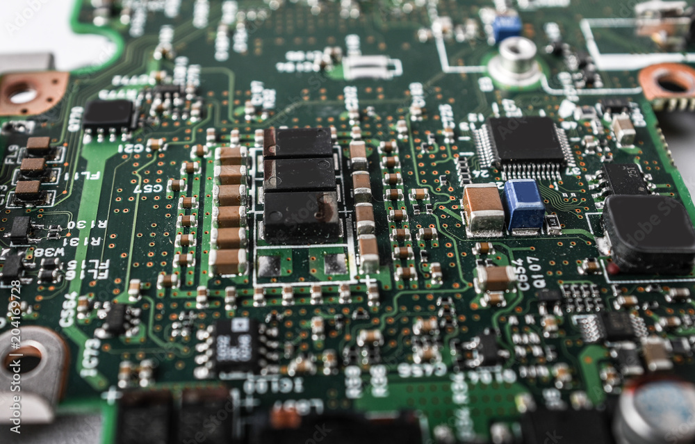 Obraz premium Computer Components From Laptop Repair
