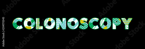 Colonoscopy Concept Word Art Illustration