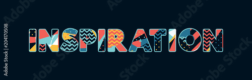 Inspiration Concept Word Art Illustration