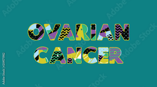 Ovarian Cancer Concept Word Art Illustration