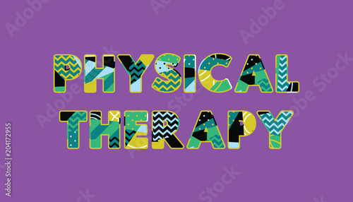 Physical Therapy Concept Word Art Illustration