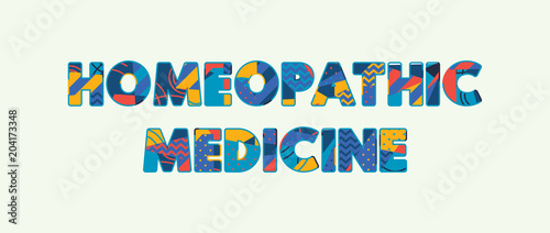 Homeopathic Medicine Concept Word Art Illustration