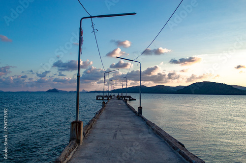 Bridges Wharf People come to squid fishing. And a scenic seaside photo
