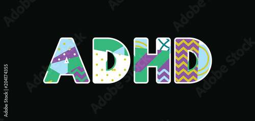 ADHD Concept Word Art Illustration