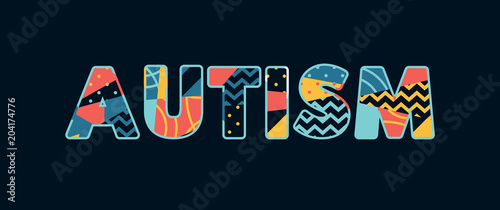 Autism Concept Word Art Illustration