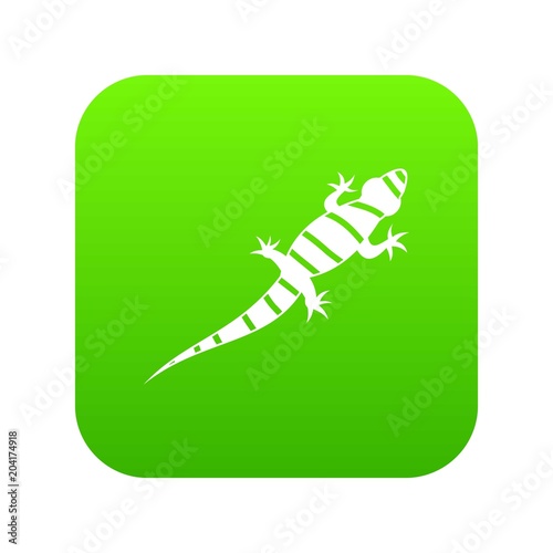 Lizard icon digital green