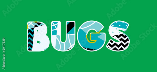 Foto Bugs Concept Word Art Illustration