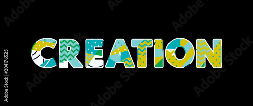 Creation Concept Word Art Illustration