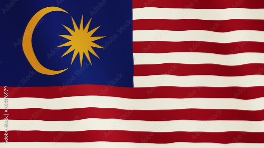 Malaysia flag waving animation. Full Screen. Symbol of the country. Malaysia flag waving animation. Full Screen. Symbol of the country.
