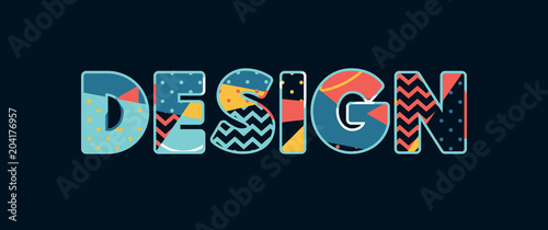 Design Concept Word Art Illustration