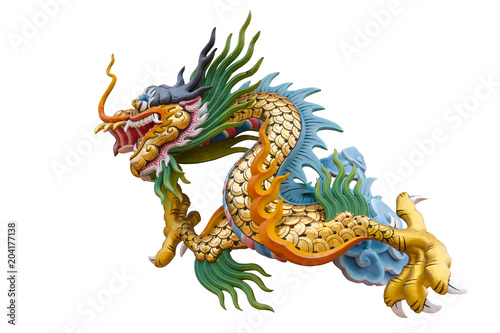 Chinese dragon statue.