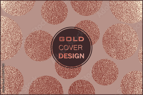 Modern and stylish minimal design. Copper glossy background. Metallic texture. Bronze metal .