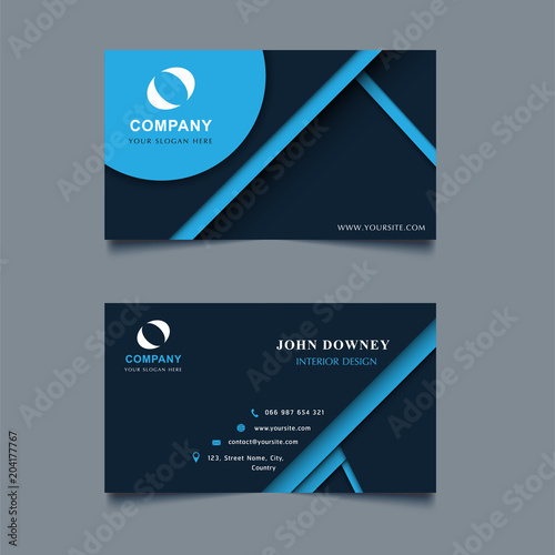 Modern Creative Business Card Template Double sided
