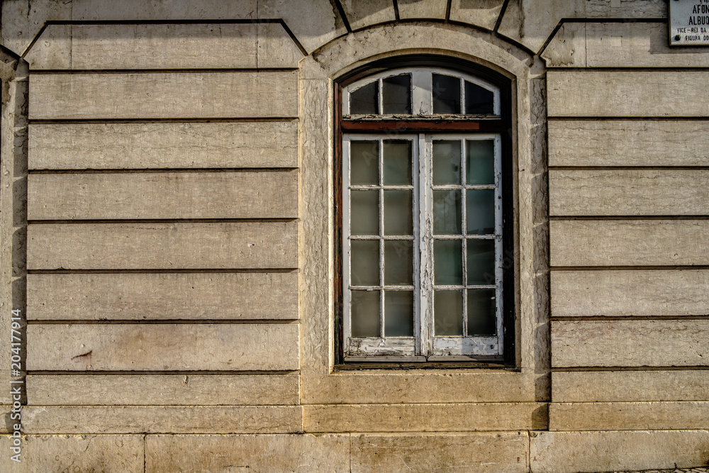 Window of old building at the Lisbon