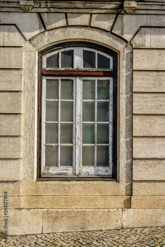 Window of old building at the Lisbon