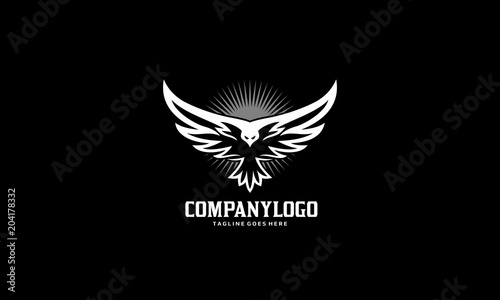 Bird Fly Logo - Eagle Wing Vector