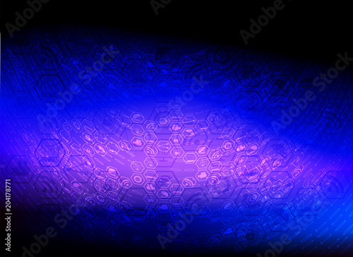 Blue background with numbers and Internet symbols.