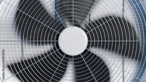 Wallpaper Mural Looping animation of rotating HVAC cooling ventilation unit. Torontodigital.ca