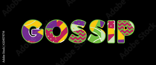 Gossip Concept Word Art Illustration