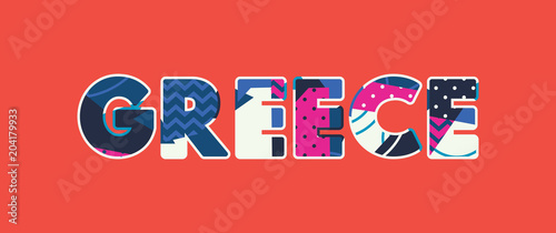 Greece Concept Word Art Illustration